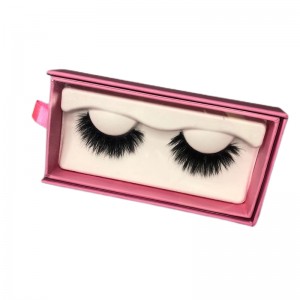 Biodegradable Sugarcane Pulp Molded Empty Tray Eyelashes Pulp Packaging Box Custom