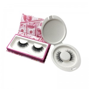 Biodegradable Sugarcane Pulp Molded Empty Tray Eyelashes Pulp Packaging Box Custom