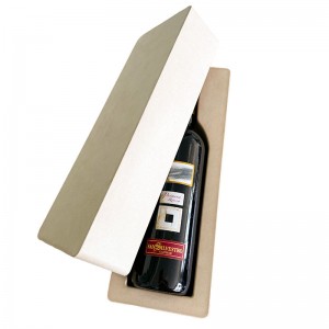 Sustainable Paper White Packaging Tray for Wine Bottles Disposable Bagasse Pulp Packaging Pulp Biodegradable Tray Insert